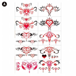 10/20 tk Tatoo Sex veekindlad ajutised t&auml;toveeringud emaka v&otilde;lts t&auml;toveeringud kleebised as the picture