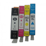 4-pakk 902 XL tindikassetti HP HP Pro 6960 6961 6963 6978 6979 6974 jaoks