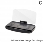 Mobiiltelefonihoidik Hud autonavigatsiooniprojektor Head-Up Display Qi juhtmevaba laadija autohoidik as the picture