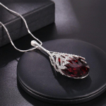Rhinestone Tutt kampsun kett pikk kaelakee One Size roheline