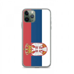 Coque iPhone &ndash; Drapeau Serbie &ndash; iPhone 11 Pro &ndash; Supp &ndash; Plastikust l&auml;bipaistev &ndash; Disain unikaalne