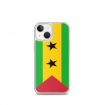 Coque T&eacute;lephone Drapeau Sao Tom&eacute;-et-Principe &ndash; iPhone 13 mini