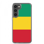 Coque T&eacute;l&eacute;phone &ndash; Samsung &ndash; Galaxy S23 Ultra &ndash; Drapeau Guin&eacute;e &ndash; Souple &ndash; mitmev&auml;rviline