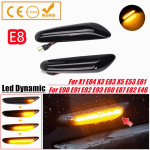 D&uuml;naamiline LED-suunatulede valgusti k&uuml;ljemarker BMW E60 E61 E90 E91 E87 E81 E83 E84 E88 E92 E93 E82 E46 1 3 5. seeria X1 X3 2004 jaoks