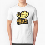 Bendy ja Tindi Masin T-s&auml;rk Meeste Vabaaja Joonisfilm &Otilde;udusm&auml;ng M&auml;ngimine T-s&auml;rk Naljakas S