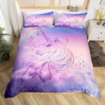 &Uuml;kssarviku tekikottide komplekt Multikas Galaxy Rainbow v&auml;rviline &uuml;kssarvik armas romantiline teema lastele, t&uuml;drukutele, pol&uuml;estrist lohukott 140x200cm 3pcs