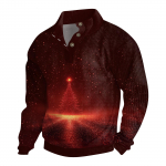 Meeste j&otilde;ulupuuvillane pikkade varrukatega pullover v&auml;lis&auml;rk vintage n&ouml;&ouml;pkinnisega p&uuml;stkraega korduroys&auml;rk vabaaja pusa j&otilde;ulutr&uuml;kiga topp XL veini