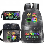 Dandy maailm tr&uuml;kitud mood laste pliiatsikott messenger kott kolmeosaline komplekt alg- ja keskkooli koolikott No Specifications
