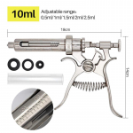 1 tk 10/20/30/50 ml Automaatne s&uuml;stal Veterinaarne pidev s&uuml;stija Vaktsiini s&uuml;stimine Metallist kariloomadele Loom Sigadele Pullidele Lammastele M