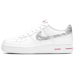 Nike Air Force 1 Low GS Valge University Punane Laste tossud Must DJ4625-100 37.5