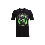 Under Armour Kirjaprindiga must meeste l&uuml;hikeste varrukatega &uuml;marakaelusega T-s&auml;rk Meeste topid Must 1369677-001 L