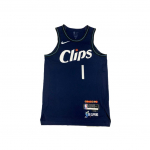 Nike X NBA koost&ouml;&ouml; Los Angeles Clippers Harden kirjaprindiga logo noorte trend m&auml;ngija versioon 23-24 hooaeg 1 korvpalli s&auml;rk DX8802-419 M
