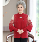 Keskealiste naiste kevad- ja s&uuml;gisene uus aluss&auml;rk, kahe ema s&uuml;gis- ja talveriided, pooleks v&auml;rvitud mantel, kootud kampsun, kardigan 3XL sinine