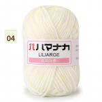 25g Pehme Piimapuuvillane Kudumisvastane Kudumisvastane Kvaliteetne 4-kihiline puuvillane l&otilde;ng Heegeldatud Sall Kampsun M&uuml;ts Doll Craft