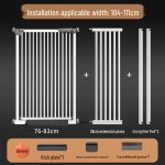 Turvaline kassikindel siseruumide lemmikloomat&otilde;ke: Kr&uuml;pteeritud, K&otilde;rgendatud Aed&mdash;Punch-Free Disain Kassidele ja Koertele, Ideaalne R&otilde;dudele ja Vaheseintele. Height 130cm, Gap 3.5cm, Automatic