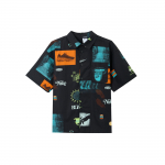 Nike Sportswear Klassikaline Mugav Tr&uuml;kitud L&uuml;hikeste Varrukatega S&auml;rk Meeste s&auml;rgid Must HM4453010 L