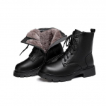 Nahast saapad Naiste talvet&otilde;mblukk Paks karusnahk soojad lumesaapad Naiste villased naiste kingad Suurus 35-43 papud Naine Zapatos Para Mujer 37