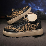Uued Naiste Moodsad ja Mugavad Vabaaja Spordijalatsid Leopardimustriga Valmistatud Kunstkattega, Sobivad Vaba&otilde;hu Meelelahutustegevusteks Size 44