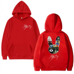 2025 Uus Mood Bad Bunny Graafiline Dressipluus DeBi TiRAR MaS FOToS Kahepoolne Tr&uuml;kiga Kapuutsiga Dressipluus Mehed Naised Fliisist Pullover Unisex S