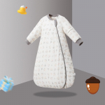 S&uuml;gis- ja talve paks puuvillane beebi magamiskott, mis on disainitud nii, et laps ei saaks end lahti l&uuml;&uuml;a, ja millel on kokkupandavad varrukad 90 (18-24 months)
