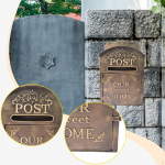 Wall Mount Mailbox Mail Box Premium Practical Easy to Install Vintage Decorative for Yard