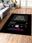 Kohandatud laulukuva vaip albumikujunduse, laulupealkirja ja esitaja nimega &ndash; personaliseeritud Spotify stiilis vaip, t&auml;iuslik kingitus muusikas&otilde;pradele 40x60cm brown