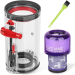 Tolmukonteineri asendus Dyson V11 V15 SV14 SV15 SV22 juhtmevabale tolmuimejale, suur konteiner| Tolmupaak| Tolmukonteineri varuosad koos Hepa filtriga A