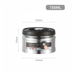 Kohvioa vaakumtihendatud mahuti 304 roostevaba teras pressit&uuml;&uuml;pi vaakum teravili tee p&auml;hkel s&auml;ilitus tihendatud purgid k&ouml;&ouml;k kr&otilde;bistuskarp