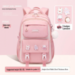 2025 Kerge, veekindel koolikott t&uuml;drukutele 1.-6. klassi seljakaitsega 3 badges + 1 pendant