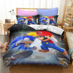 Sonic Kolme Seeria, Kolmeosaline Voodipesu Kodutekstiili Komplekt AU Single 140x210cm