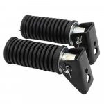 Mootorrataste pedaalid Qianjiang QJ125 GN125 GT125 Suzuki King GS125 Universaalne M8 Fikseerivad jalatoed Ped Pedals Racing Rearset must