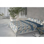Parure de lit en coton - Pierre Cardin - Coralina Lili Bleu - Multicolore - Lit 135 cm - 3 pi&egrave;ces - Moderne - Uni