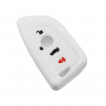 minu hea auto Silikoonist auto kaugjuhtimispuldi v&otilde;tmekohver 4 nupuga hoidiku katte kaitse BMW 1 2 5 X1 F48 X3 X4 X5 X6 v&otilde;tmetarvikutele valge