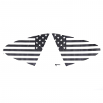 Porsche Taycan -2022 PVC mustade akende kleebiste jaoks tagumine kolmnurk aken klaaspaneeli kaunistus kate trimmi auto must