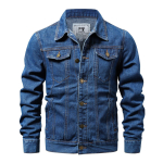 Kevadine puuvillane teksajakk Meeste vabaaja massiivsed &uuml;herealised teksad jakk Meeste mood Slim Fit kvaliteetsed meeste jakid 5XL tumesinine v&auml;rv