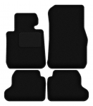 Dywaniki samochodowe welurowe czarne do: BMW 2 F22 Coupe (2014-2022)