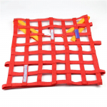 Universal 20 x17 Nylon Car Window Net Car Rally Racing Safety Equipment Blue/ Red/ black punane