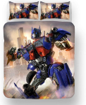 Animatsioon T-Transformers Tr&uuml;kitud Voodipesukomplekt 2/3 tk Lastekingitus Tekikott Noortele Lastele T&uuml;drukutele Poistele Kingitus &Uuml;he-/Kahekohaline/Kuninganna 100x135cm-2pcs gray