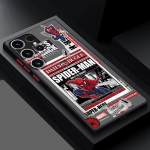 Marvel Spider-Man &uuml;mbris Samsung Galaxy S25 S23 Ultra S24 FE S22 Plus S20 S21 S10 Note 20 10 jaoks, matt Funda tagumine TPU telefoni kate for Galaxy S24