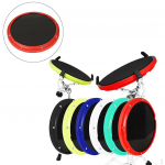 Drum Volume Reduction 12 Inch Musical Silence for indoor Training punane