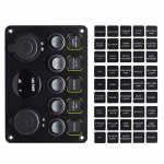 45 Sticker Rocker Switch Label Decal Panel Sticker for Car Boat Rocker trument Switch Decoration Black