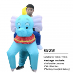 T&auml;iskasvanute t&auml;ispuhutav ratsutamine Sinine Dumbo Cosplay Kost&uuml;&uuml;m Etendus Multikas Peo Nukk &Uuml;likond Eriline Kasutusriietus Rollim&auml;ngu Rekvisiit One Size