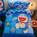 Jaapani anime Tekk Tekikott Padjap&uuml;&uuml;r 3D Prinditud D-Doraemon Voodipesukomplekt Tekikate Lastele ja T&uuml;drukutele Poistele Teismelistele EU Single(135*200cm)3pcs