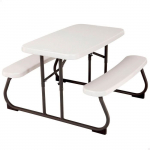 Table de Pique Nique - LIFETIME - Almond - 82,5 x 90 cm - R&eacute;sistante aux Intemp&eacute;ries - Pour Enfants