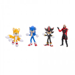 Sonic 3 Film Tegevuskuju Jakks Pacific Laine 1 Liigendatud kujud sisaldavad Sabaseid ja uut 5-tollilist 4-pakki, Sonicut, Shadow'd, tegelasi.
