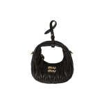 Miu Miu Wander Seeria Matelass&eacute; Metallist T&auml;helogo T&otilde;mblukuga Sulgemine Eemaldatav Reguleeritav &Otilde;larihm Lambanahast Hobo Kott Mini 5NR019-2FPP-F0002 Box(Basic Set+Box)