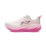 Li Ning Leisurely 2 Cushioning Slip Resistant Abrasion Resistant Breathable Low top Running Shoes Women's White Pink ARSW040-4 36