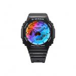 CASIO Meeste vedelkristall/analoog kahekordse n&auml;idikuga seeria kell GA-2100SR-1APR GA-2100SR-1APR Regular Watch Box
