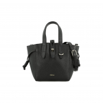 Furla Net Series 17 Nero Reguleeritav ja Eemaldatav &Otilde;larihm Vasikanahast Korvikujuline T&otilde;mblukuga K&auml;ekott Ostukott &Otilde;lakott Crossbody K&auml;ekott Mini Naiste Must Basic Set (Bag + Dust Bag) must