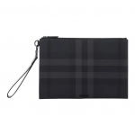 Burberry Classic ruudumustriga lukuga k&auml;ekott meestele, puuvillane, must Gift Bag Package(Basic Package+Original Carry Bag) must